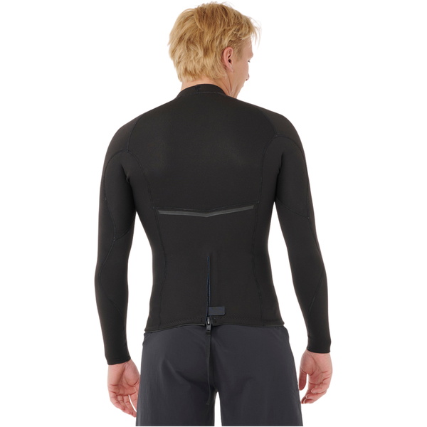 2026 Rip Curl Mens E-Bomb 1.5mm Long Sleeve Jacket 12HMWJ - Black